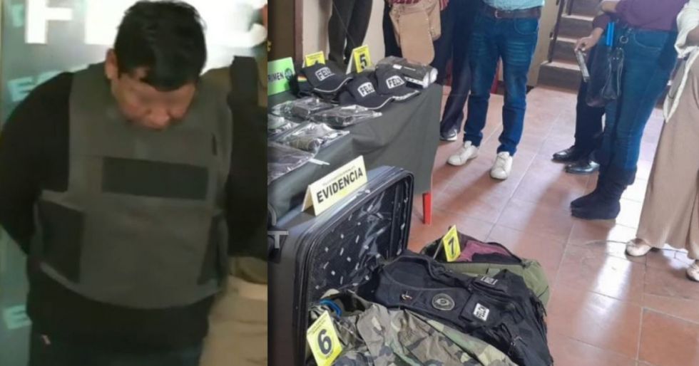 Un expolicía fue capturado en tenencia de material policial y armamento