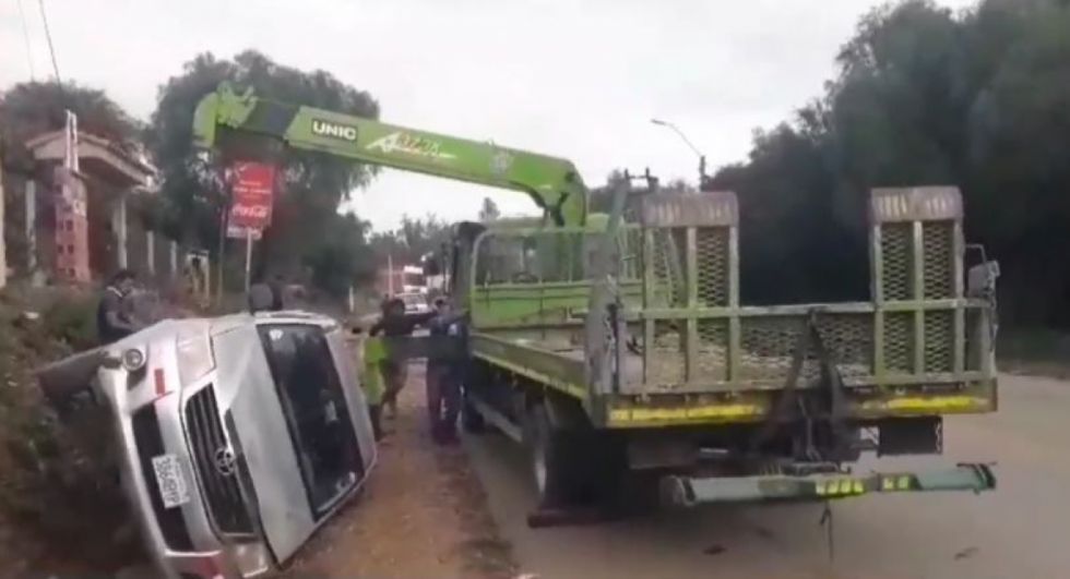 Una persona resultó herida tras un choque frontal entre dos motorizados en la ruta Tarija-San Lorenzo