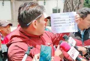 Potosí: Choferes elevan pasaje de transporte público a Bs 2