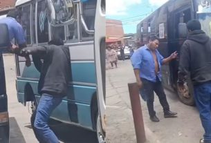 En presunto estado de ebriedad, el conductor de un camión agrede al chofer de un micro en Sucre