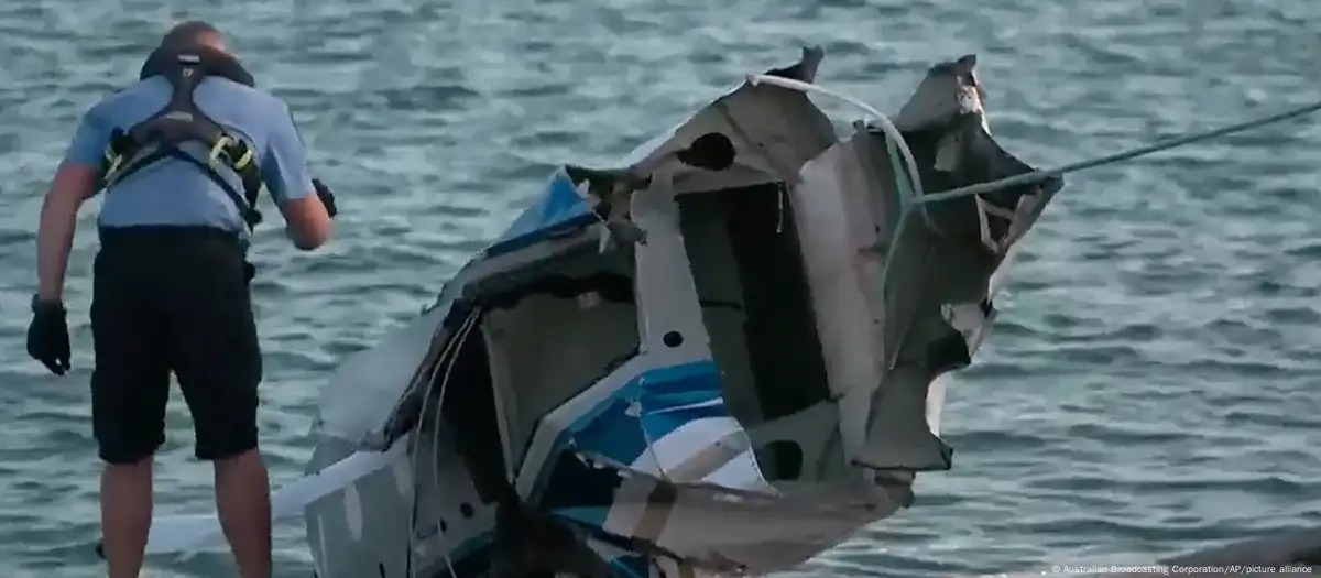 Hidroavión cayó en el mar de Australia; hay tres muertos