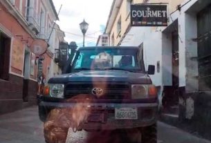 Potosí: vehículo invade el pasaje peatonal del Boulevard