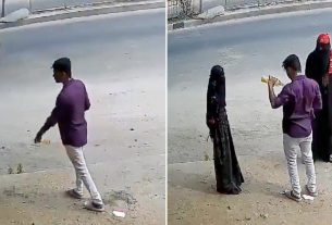 India: Hombre intenta prender fuego a una mujer y sale golpeado por transeúntes
