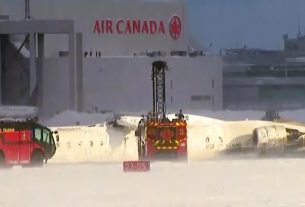 Canadá: Avión vuelca en aterrizaje en Toronto y deja 18 heridos