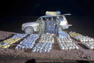 Dos bolivianos fueron capturados en posesión de 315 paquetes de marihuana