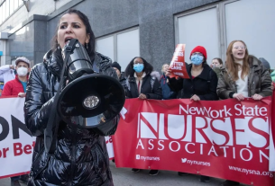 Al menos unas 15.000 enfermeras inician masivas protestas en Nueva York